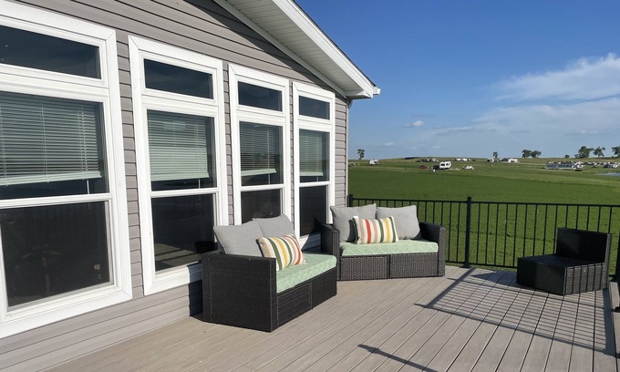 Stutsman County Cabin | Lakeside Oasis. Sit back and relax at the lake!