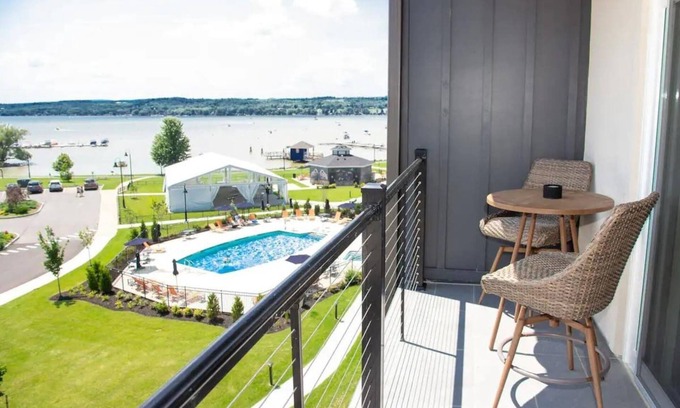 Canandaigua Condo | Lakeview Condo | Hot Tub | Pool | Restaurant