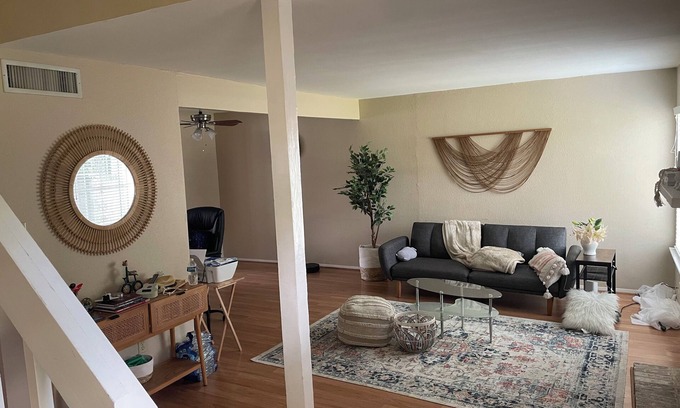 Briarforest House | Large room with attached bathroom in the energy corridor area