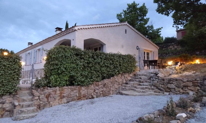 Chassagnes Villa | Le Chêne: large holiday home with private swimming pool