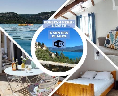 Sainte-Croix-du-Verdon Apartment | Le Duplex 4 Pers - 10 min des plages