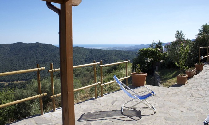 Vetulonia Cottage | LE GUAZZE BONE ROMANTIC COTTAGE WITH SPECTACULAR SEA VIEW VETULONIA