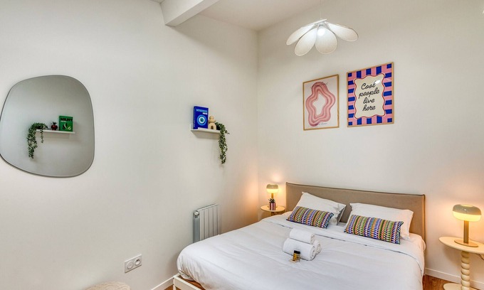 Glaciere - Montmein Apartment | Le Pastel - Cosy Appart - métro B - 1 à 4 personnes