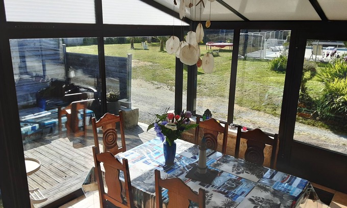 Saint-Lunaire Villa | Le Relais Bleu de St Lunaire house with swimming pool & SPA 800m from the beach