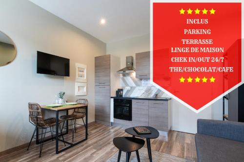 Bourg-en-Bresse Apartment | Legend- Parking privé Gratuit- Terrasse privée- Wifi - Convert - Alimentec
