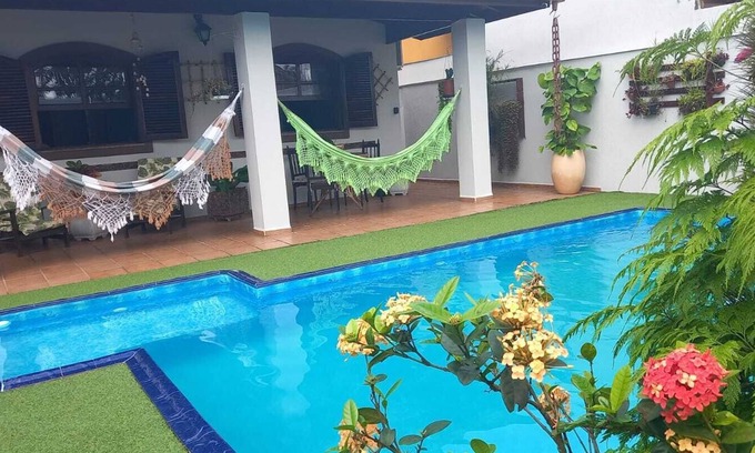 Florida House | Leisure corner: beach, swimming pool, barbecue, parking spaces, air and trails with waterfall