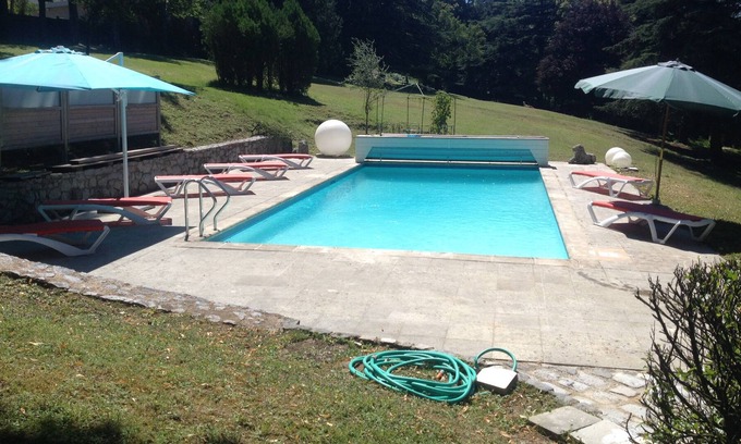 Oullins Villa | Les Lamas - House with a swimming-pool, jacuzzi and garden