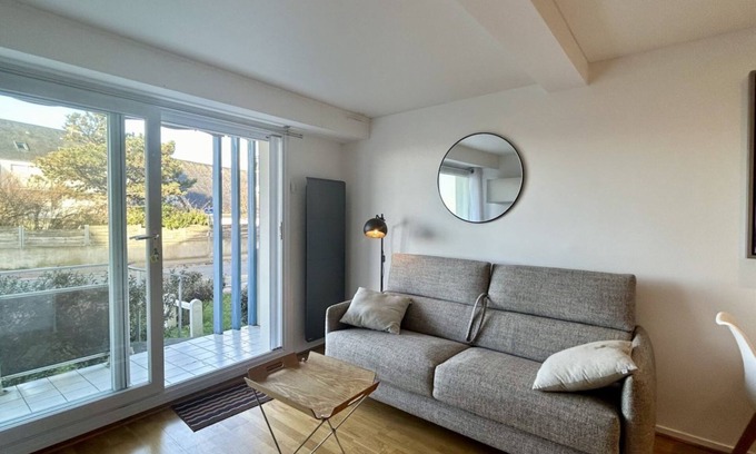 Le Crotoy Apartment | Les Tamaris, Appartement en RDC Pour 3 Personnes Avec vue sur la Baie