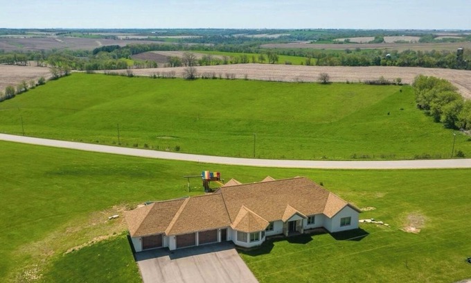 Mineral Point House | Less than one mile from the ATV Trail with a hot tub on deck to end your day!
