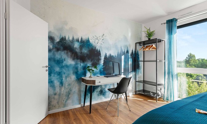 Woerth am Rhein Apartment | LiT LiVING: Luxus | Box SprIng | Parking | Balcony