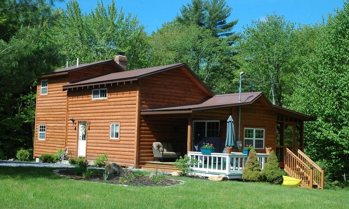 Corinth Cabin | Located On A Secluded Lake But 20 Miles From Saratoga Springs Or L