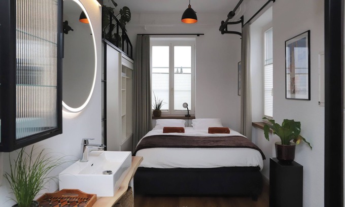 Boswil Apartment | Loft apartment in industrial design, 43 m², high-quality furnishings, close to the train station