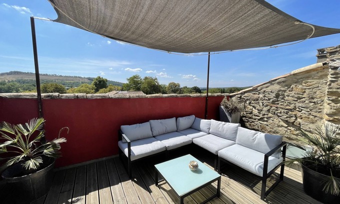Vallabrix Apartment | Loft Avec Terrasse et Piscine Intérieure Privative
