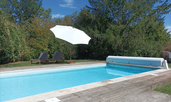 Couffy House | Longère (traditional long house) with private swimming pool near BEAUVAL zoo