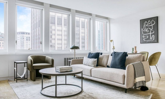 Prudential - St. Botolph Apartment | Lovely Back Bay 1BR w/W/D & Gym, near Copley T & Shops, by Blueground
