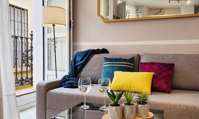 San Julian Apartment | Lovely Center Apartments Sol with two balconies facing the street and bright