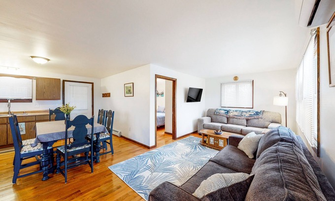 Weeks Mills House | Lovely dog-friendly lakefront abode with firepit, swimming dock, and fast WiFi
