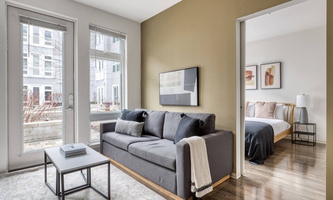 Assembly Square Apartment | Lovely Somerville 2BR w/W/D, Gym & Roof, nr Assembly T, by Blueground