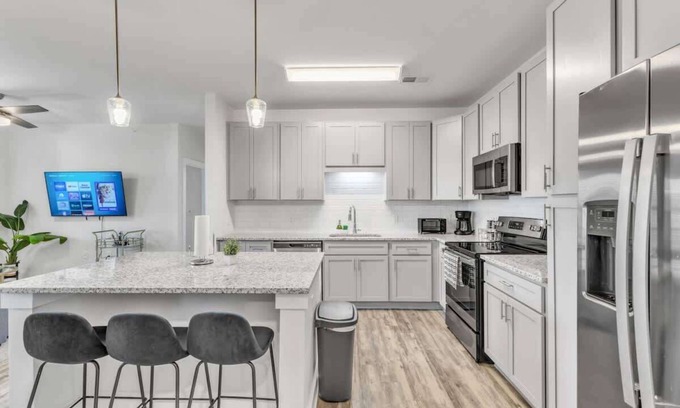 Hayes Apartment | Luxe King 3BR Suite to Downtown Durham!