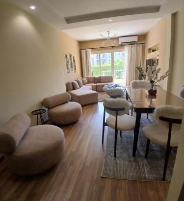 Sheikh Zayed City Apartment | Luxerious apartment with a private garden and pool access