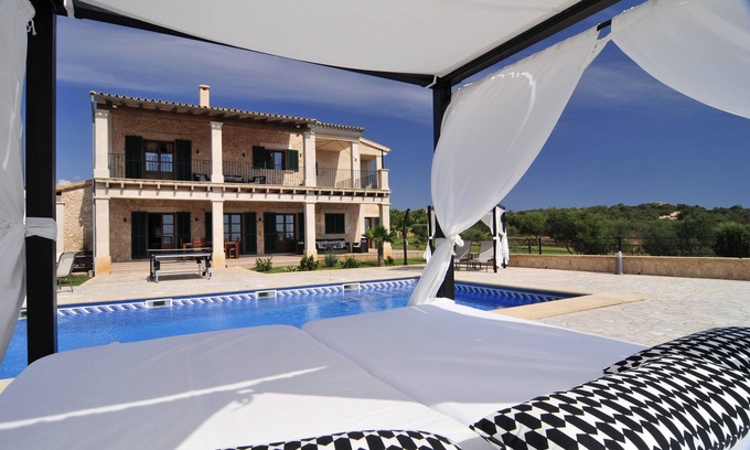 Son Gual Villa | Luxurious Villa with pool, BBQ, swings, tennis court, Volleyball court, Gym