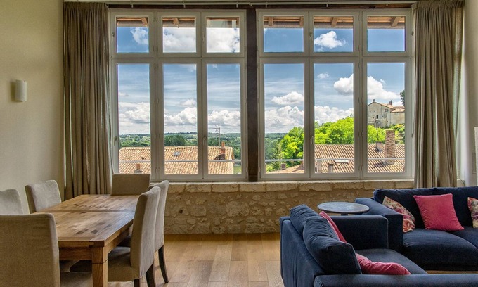Saint-Romain Apartment | Luxury and comfortable apartment with beautiful views in centre of village