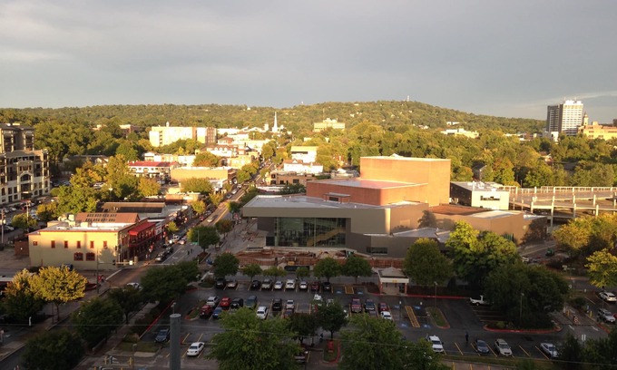 Fayetteville Condo | Luxury Art Filled Condo on Dickson St. with Unbelievable Views of Fayetteville