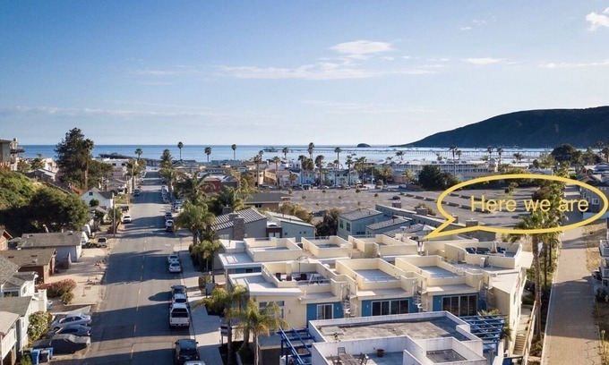 Avila Beach Condo | Luxury Avila Beach Condo, roof top patio = couch, heater, fire pit & hot tub.