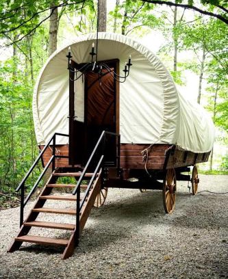 Houston House | Luxury Conestoga Wagon, Perfect for a Weekend Glamping Escape from Dayton, Ohio