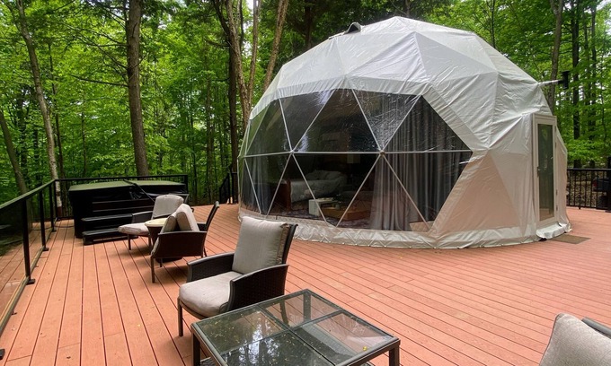 Weslemkoon Resort | Luxury Glamping Dome | Forest Views | Lake Access | Hot Tub