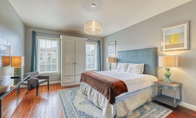 Old West Broad Neighborhood House | Luxury vacation rental with ample privacy - highly walkable, close to downtown