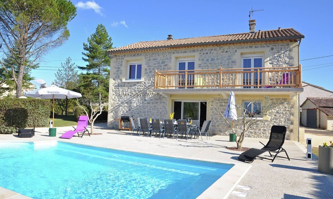 Saint-Victor-de-Malcap Villa | Luxury villa with private pool