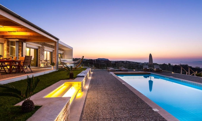 Vathianos Kampos Villa | Luxury Villa GG with private heated pool