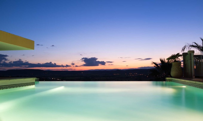 Langlade Apartment | Magnificent Cottage with dominant view swimming pool and heated jacuzzi (Le Palmier)