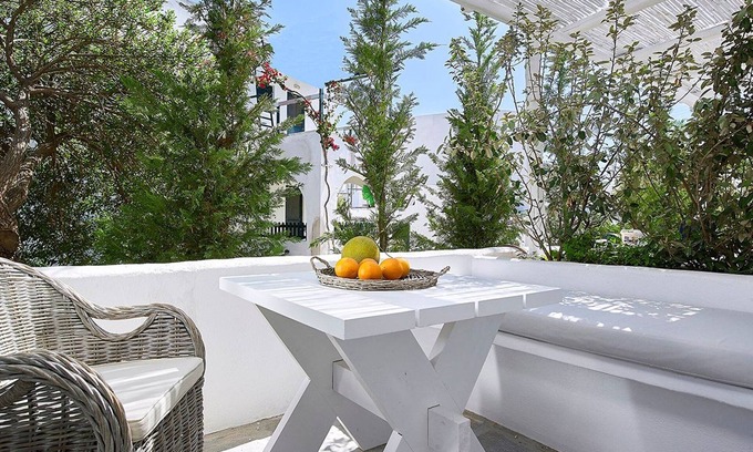 Apollonia Apartment | Magnificent Milos Room | Elysia Room | Private Furnished Balcony | Outdoor Dining Area | Prime.