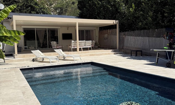 Contes Villa | Magnificent villa 20min from Nice and Monaco. Swimming pool, Jacuzzi, table tennis .