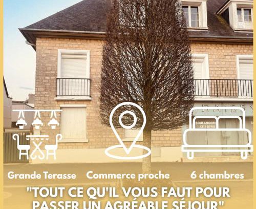 Isigny-sur-Mer House | Maharaja - Grande Maison & Terrasse Plage