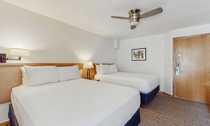 West End Cabin | Main Street stay - pool & hot tub - walk to lifts, dog-friendly, balcony