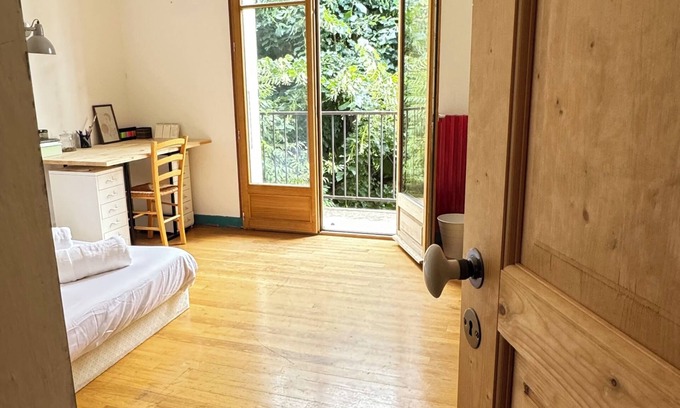 Saillans House | Maison : Chambres Avec Balcon Donnant sur Jardin