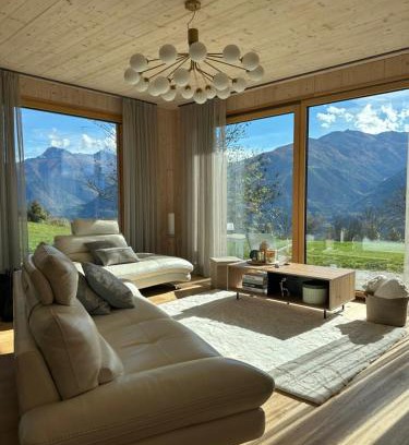 Lens House | Maison Panorama Alpes Suisses & Sauna