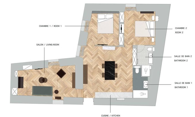 Annecy Old Town Apartment | Maison Paul & Romy, the Clock