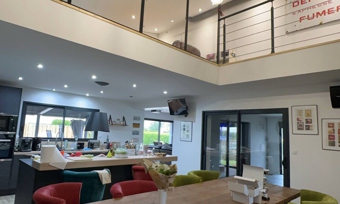 Manneville-sur-Risle Villa | Maison Villa Familiale 12 Personnes à la Campagne Proche Dhonfleur et Deauville