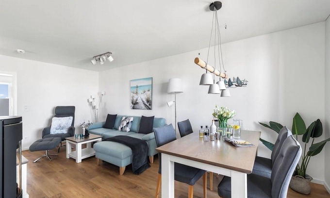 Olpenitz Apartment | Maltes Ostseekoje - EG, Infrarot-sauna, Waschmaschine, Terrasse, Dusche, Kamin