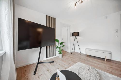 Oßweil Apartment | Malu Rooms - ruhige Lage, Erdgeschoss, SmartTV, Netflix, 24h Checkin,
