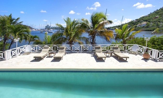 Oyster Pond Villa | Marinafront private villa with 40-foot pool and sundeck | Island Properties