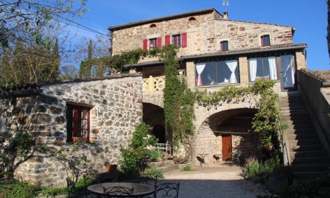 Banne House | Mas l'Esquirou - Authentic Ardèche mas with swimming pool, wooded garden