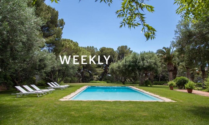 Cubelles Villa | Masia Sitges Mas Peirot Geniune Farmhouse 20 min walk from beaches 60 Heactares of Wine Fields Garden AC Until 18 people