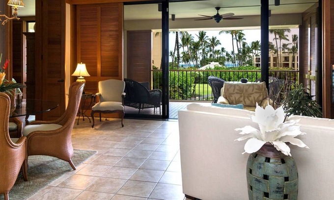 Kamuela Condo | Mauna Lani Terrace G202 Ocean Views - Walk to the Beach - Upscale Furnishings