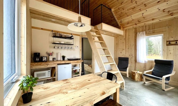Saint-Gabriel-de-Valcartier Ski Chalet | Mini cottage # 5 by the river banks