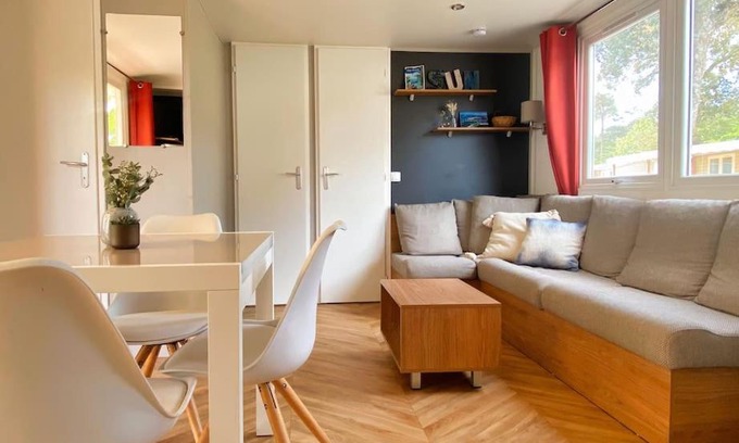 Lege-Cap-Ferret Ski Chalet | MOBIL HOME 6 personnes Cap Ferret